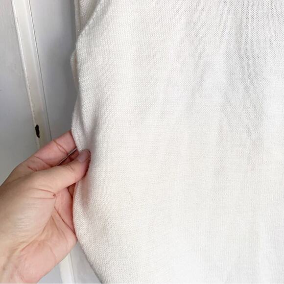 Vintage Alfred Dunner Purple Floral Wool Blend Mock Neck Sweater Sparkle Size LP - Picture 9 of 11